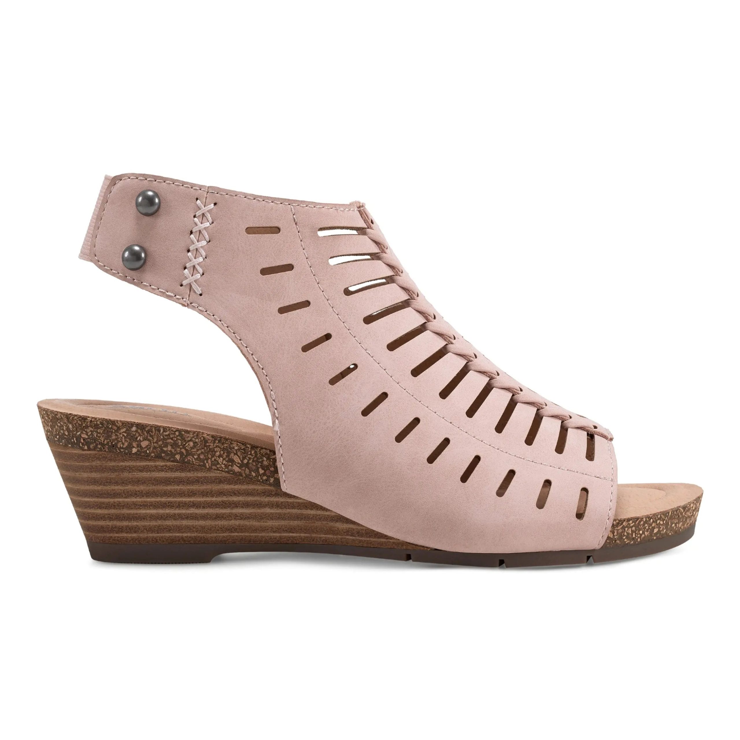 Hana Round Toe Laser Cut Dress Sandals