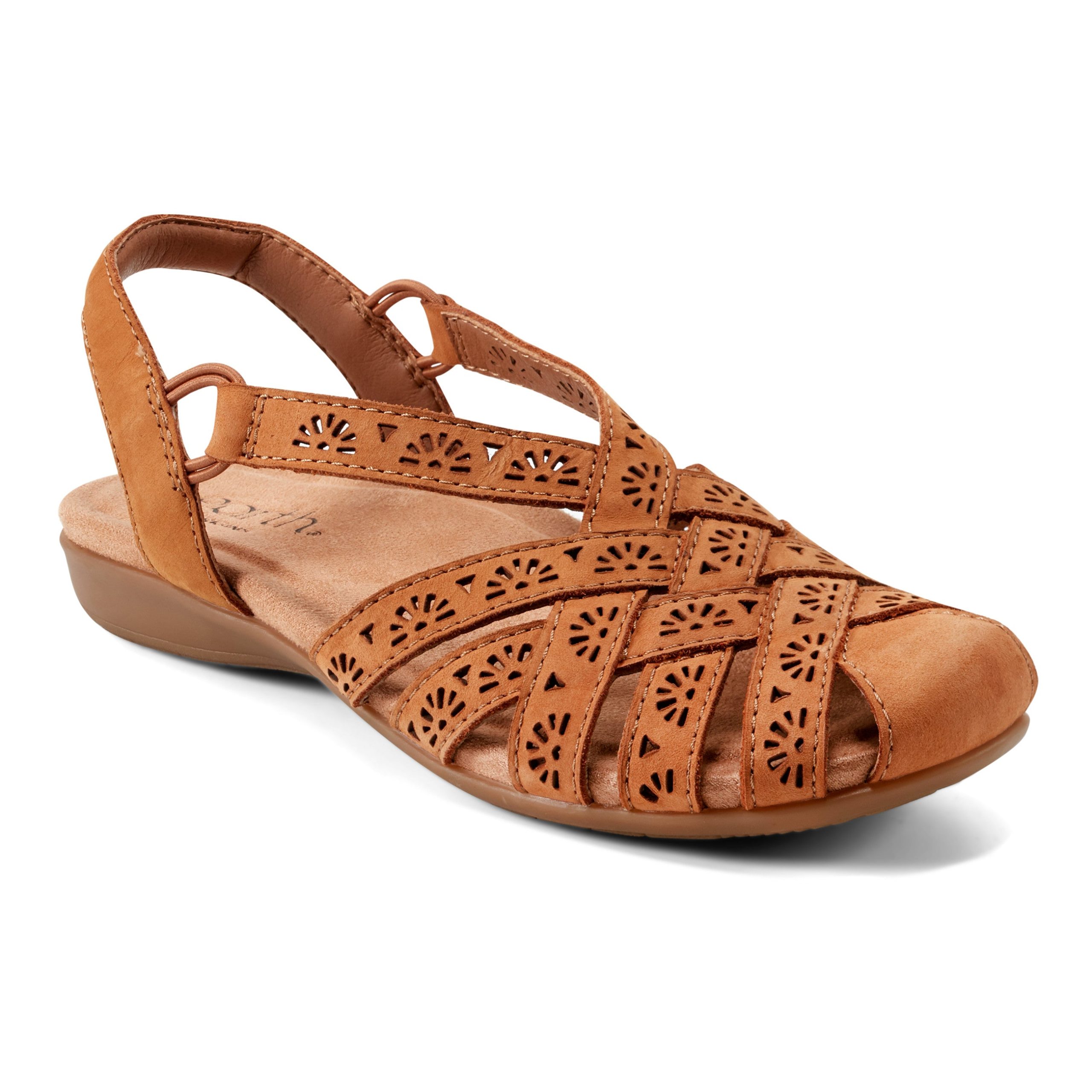Briel Round Toe Casual Slingback Flat Sandals - Image 2