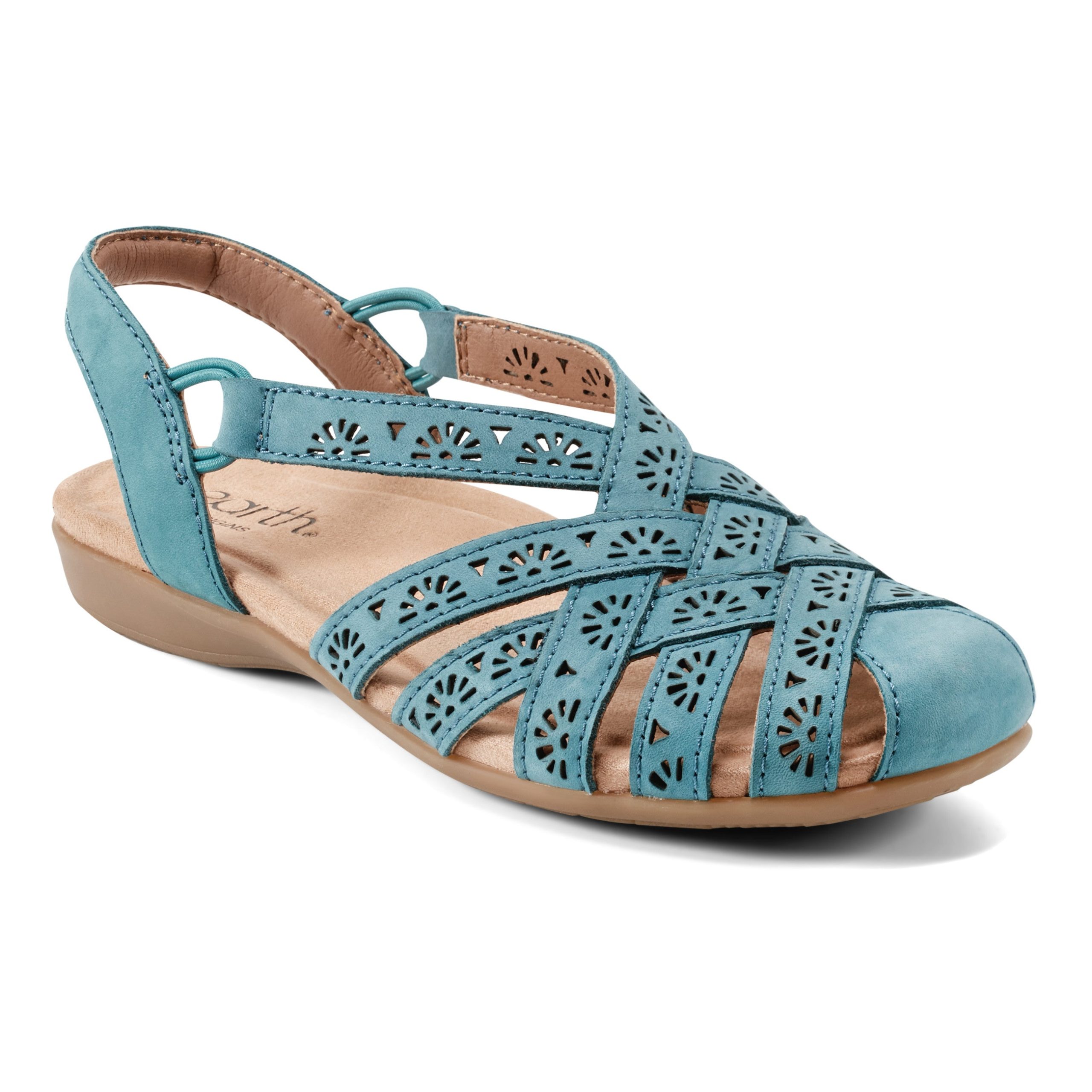 Briel Round Toe Casual Slingback Flat Sandals - Image 2