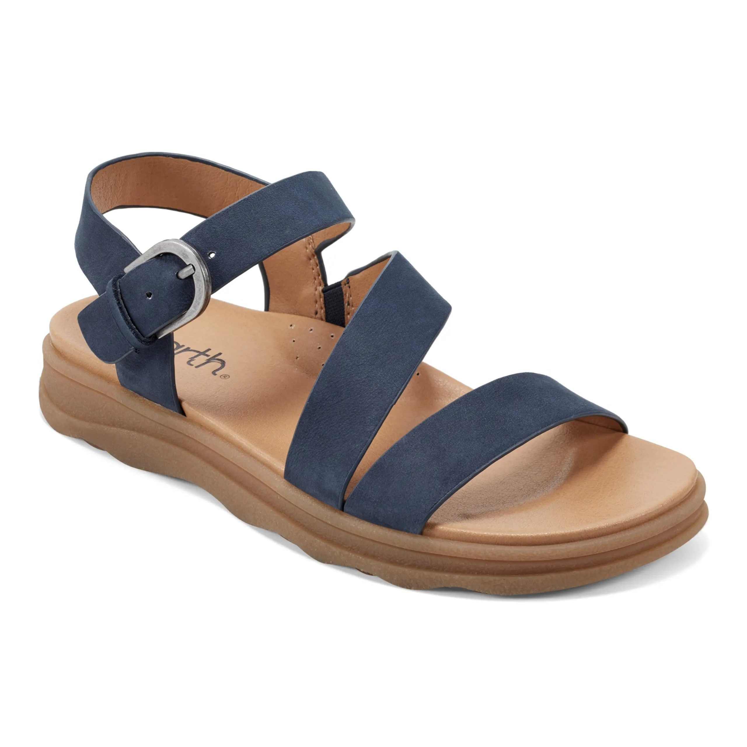 Lainey Casual Strappy Round Toe Flat Sandals - Image 2