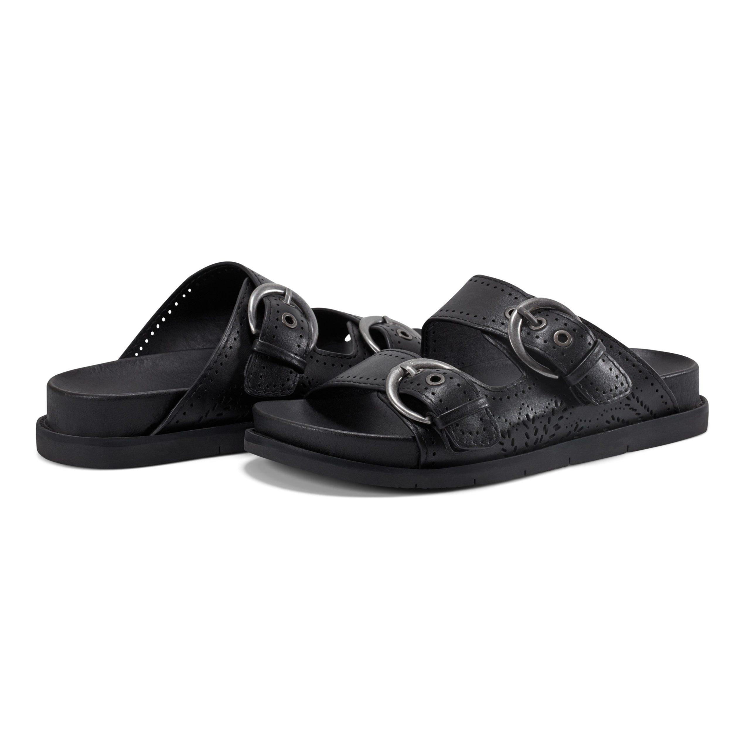 Francii Round Toe Casual Slip-on Flat Sandals - Image 8