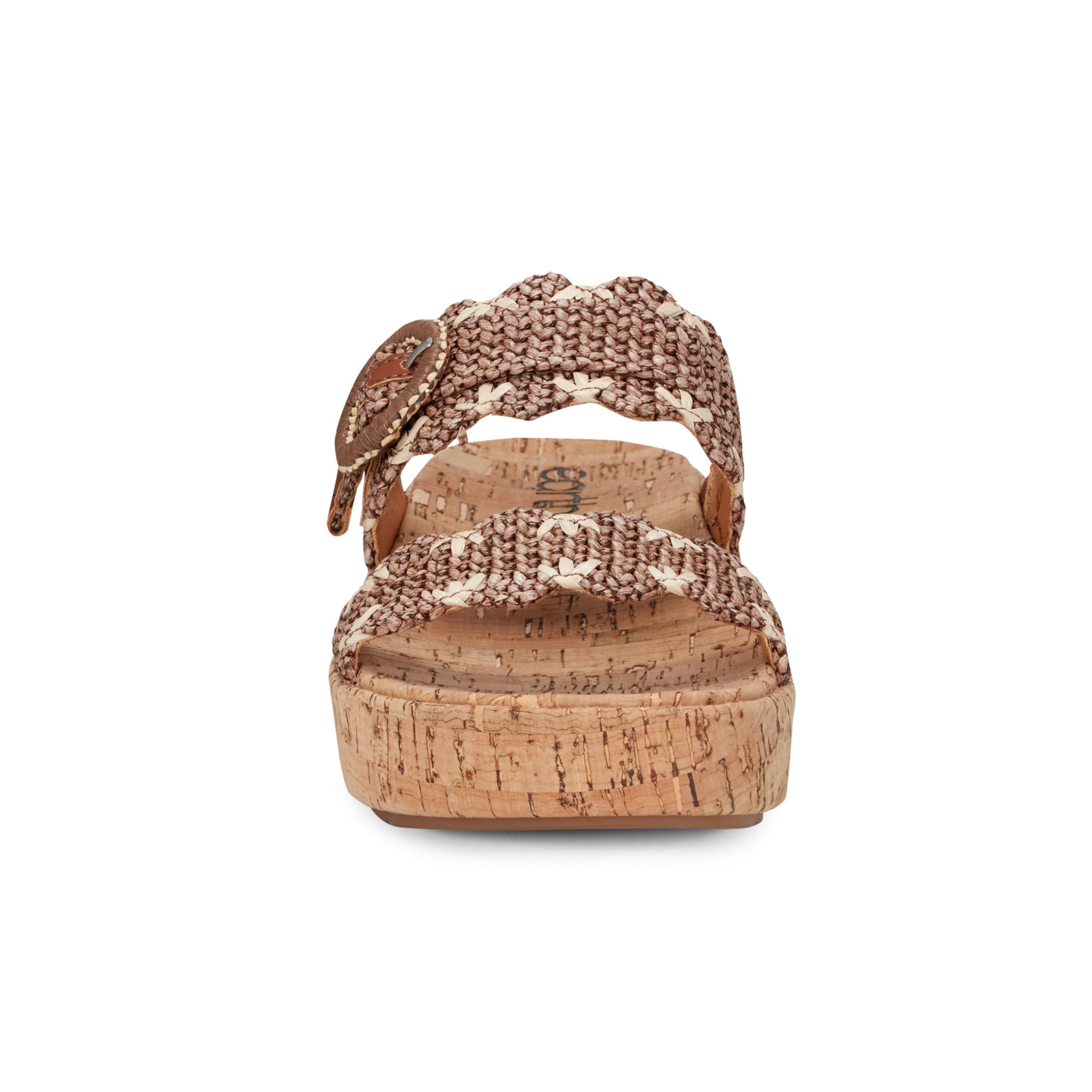 Subtle Slip-on Casual Platform Wedge Sandals - Image 3