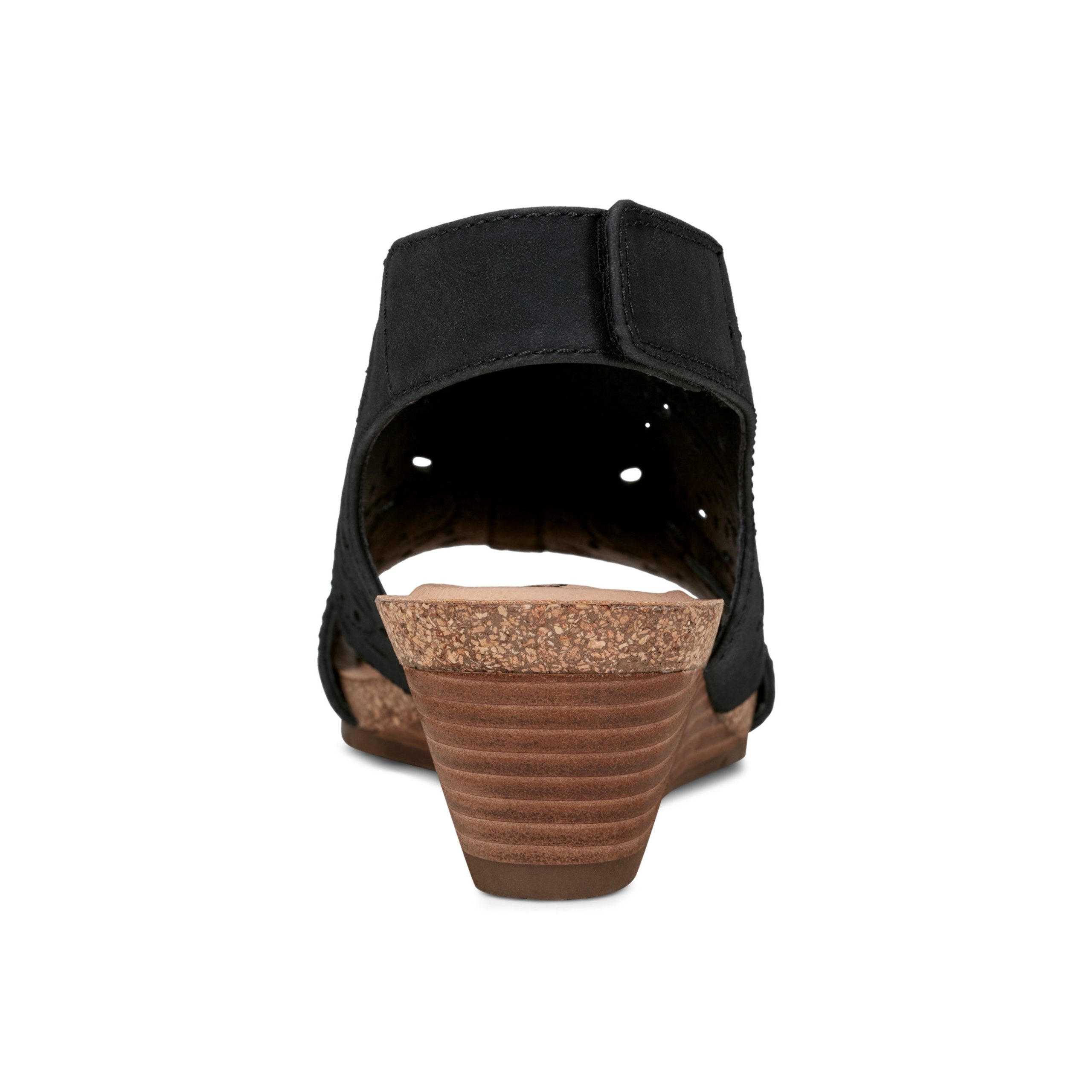 Halin Round Toe Casual Slingback Wedge Sandals - Image 4