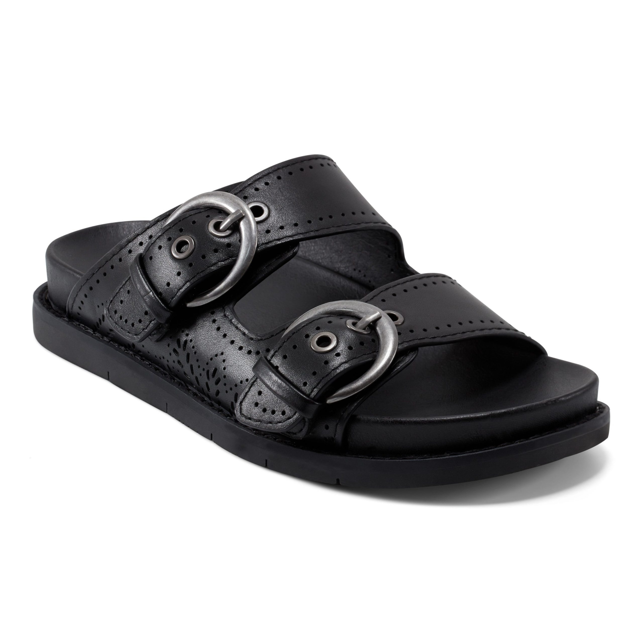 Francii Round Toe Casual Slip-on Flat Sandals - Image 2