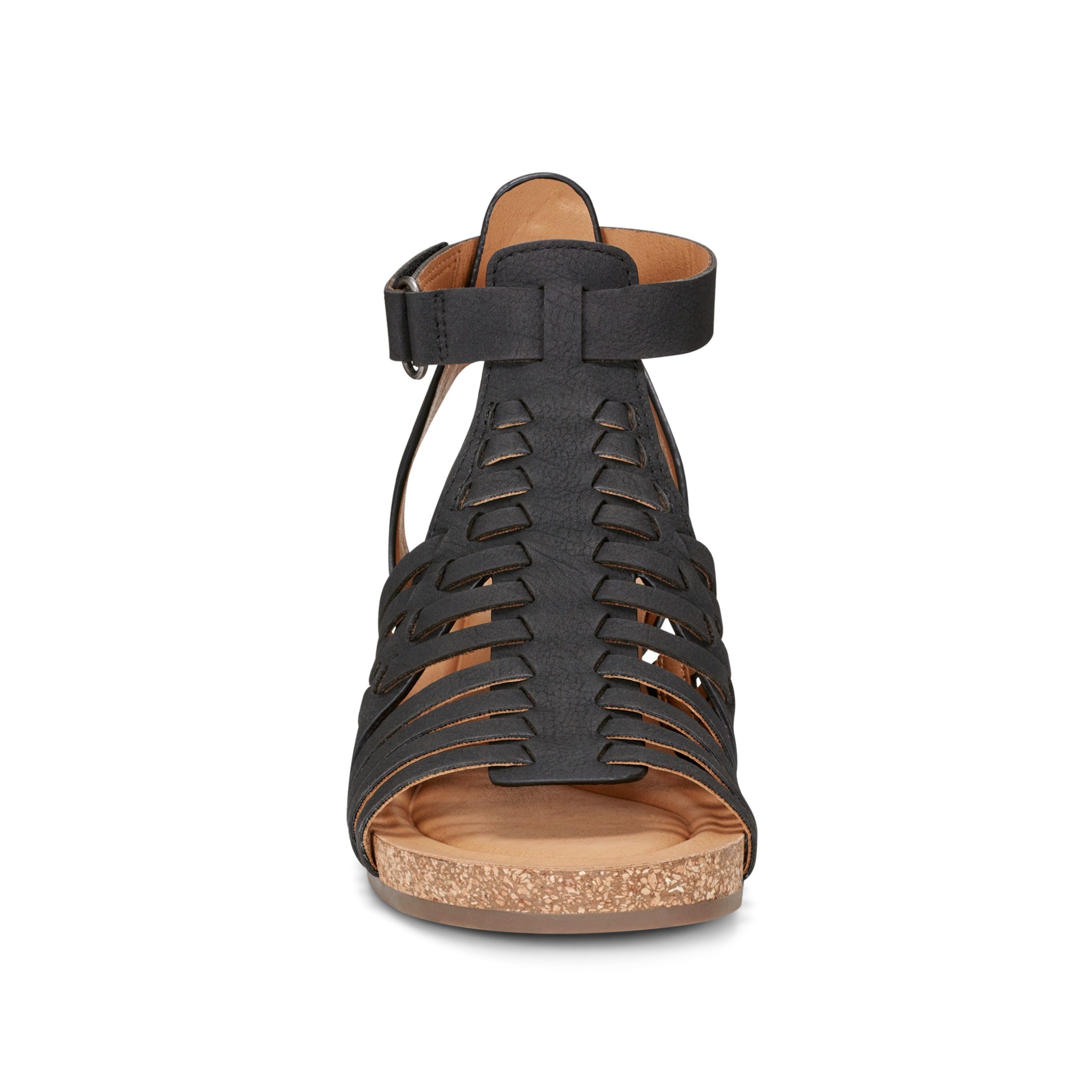 Hattie Round Toe Strappy Wedge Sandals - Image 3