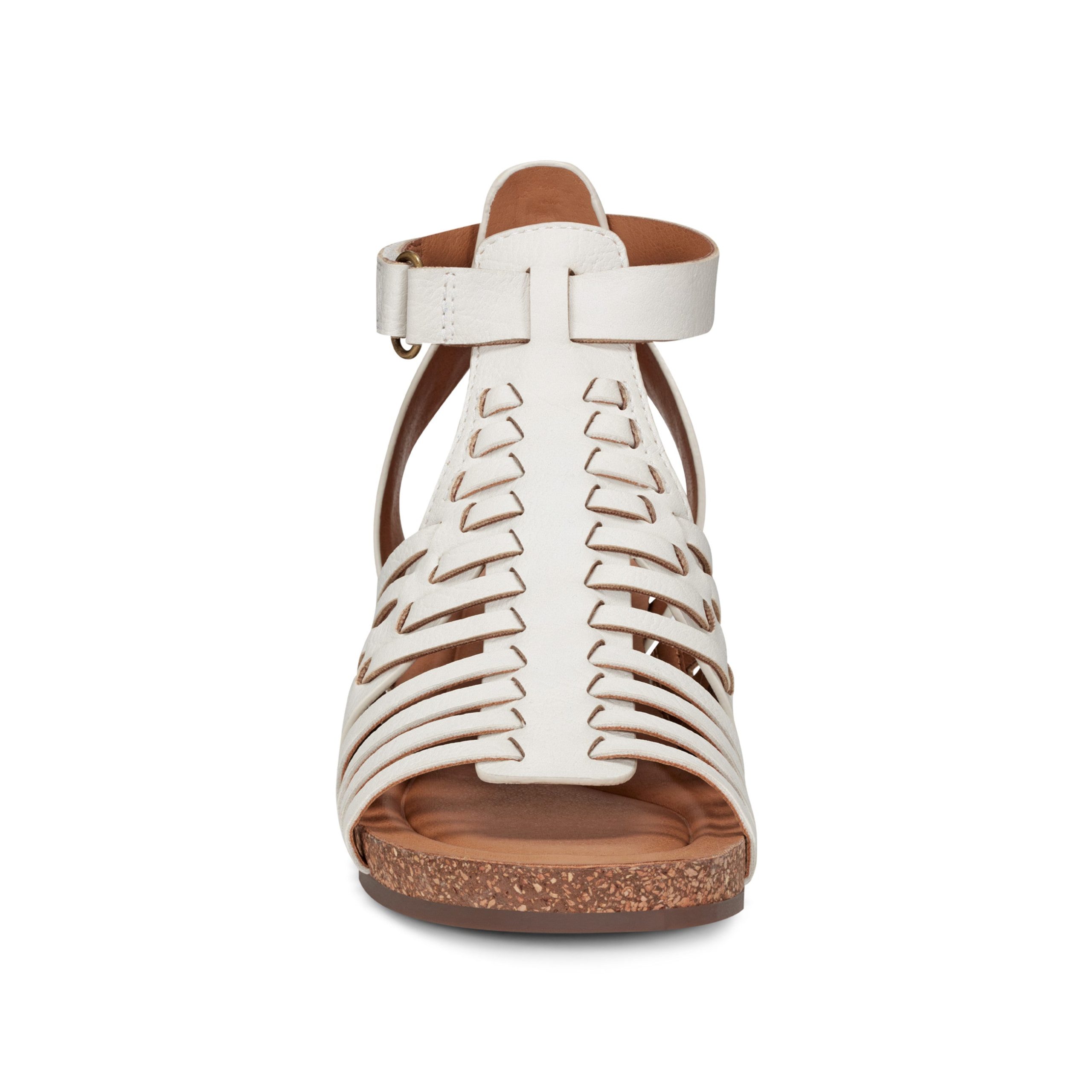 Hattie Round Toe Strappy Wedge Sandals - Image 3