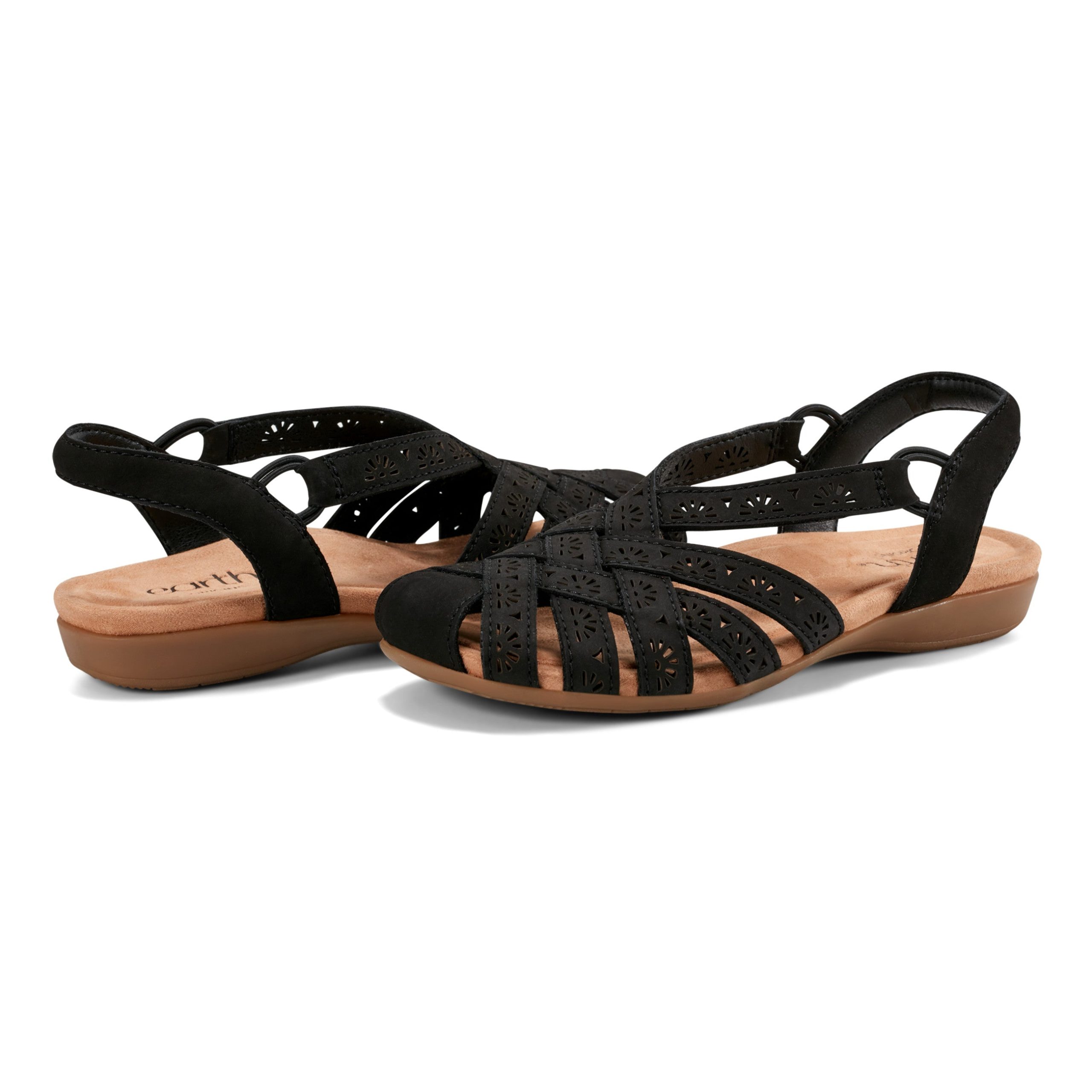 Briel Round Toe Casual Slingback Flat Sandals - Image 8