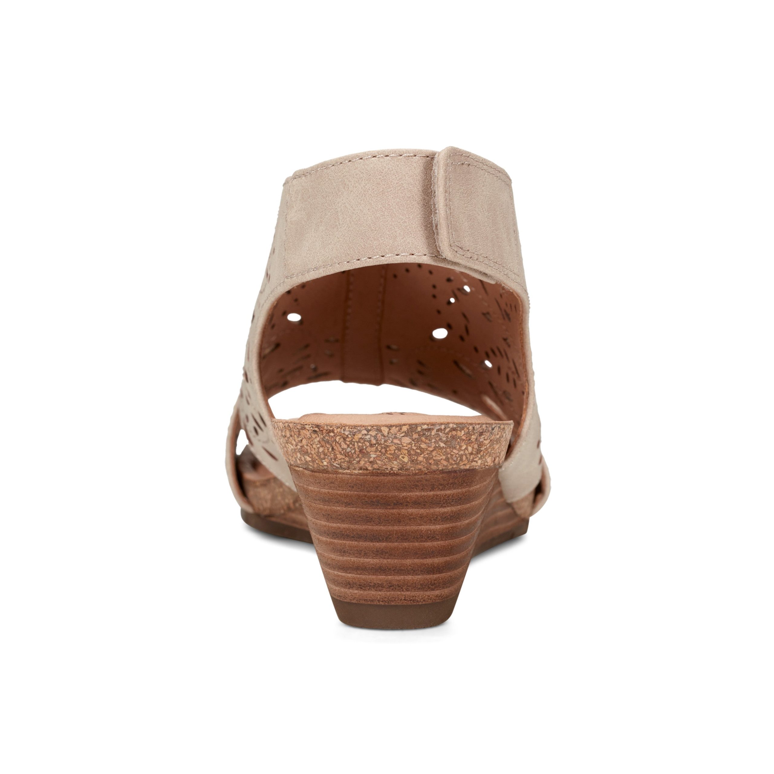 Halin Round Toe Casual Slingback Wedge Sandals - Image 4