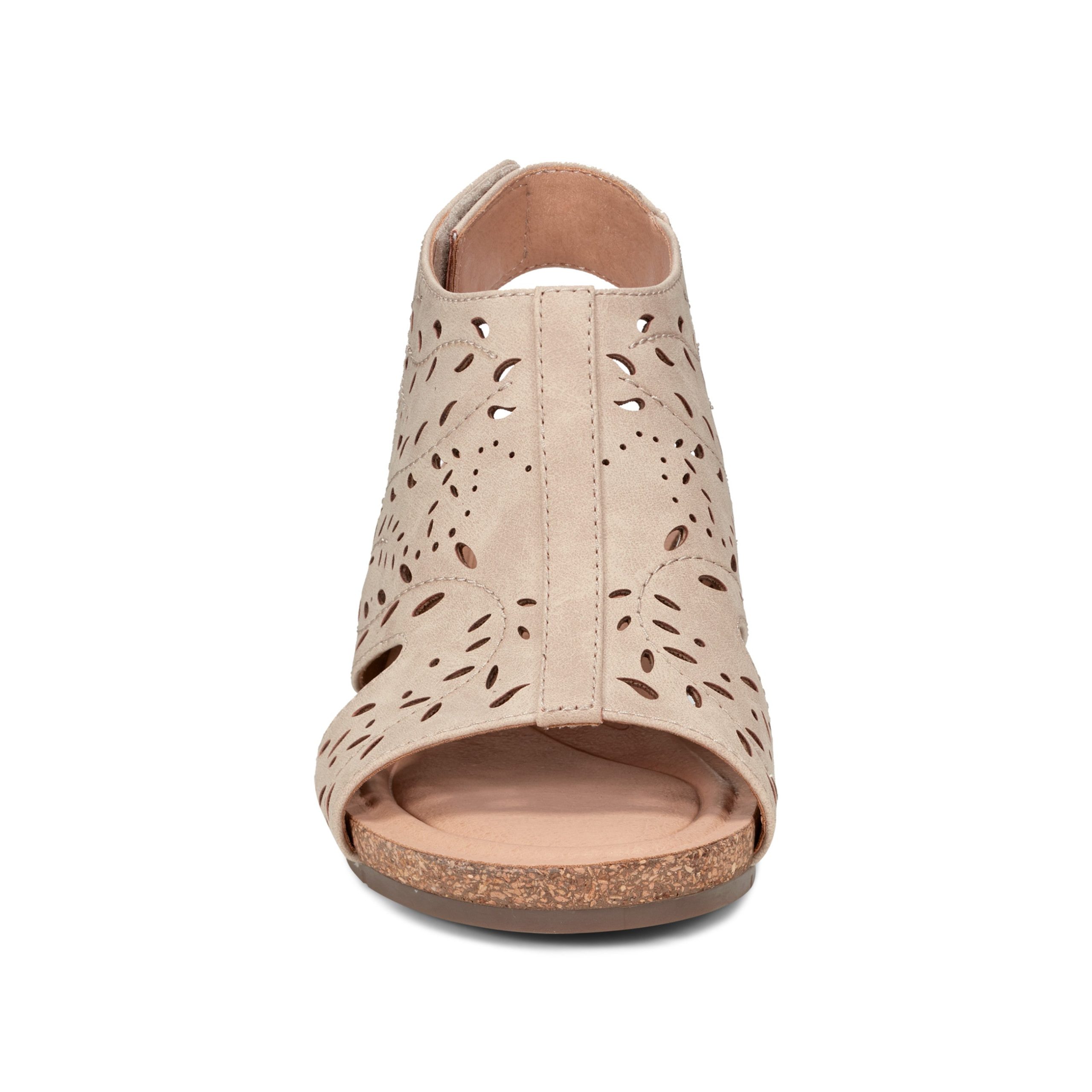 Halin Round Toe Casual Slingback Wedge Sandals - Image 3