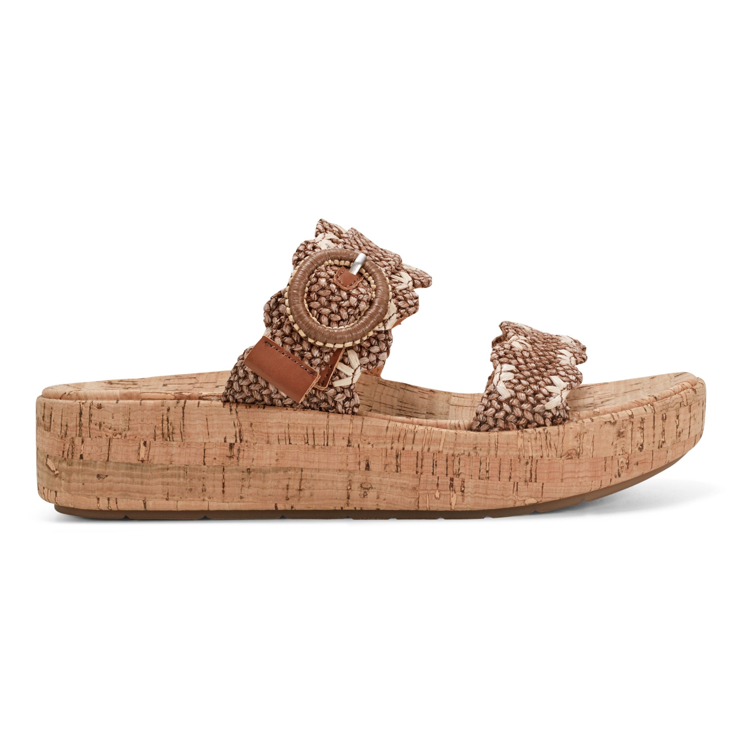 Subtle Slip-on Casual Platform Wedge Sandals