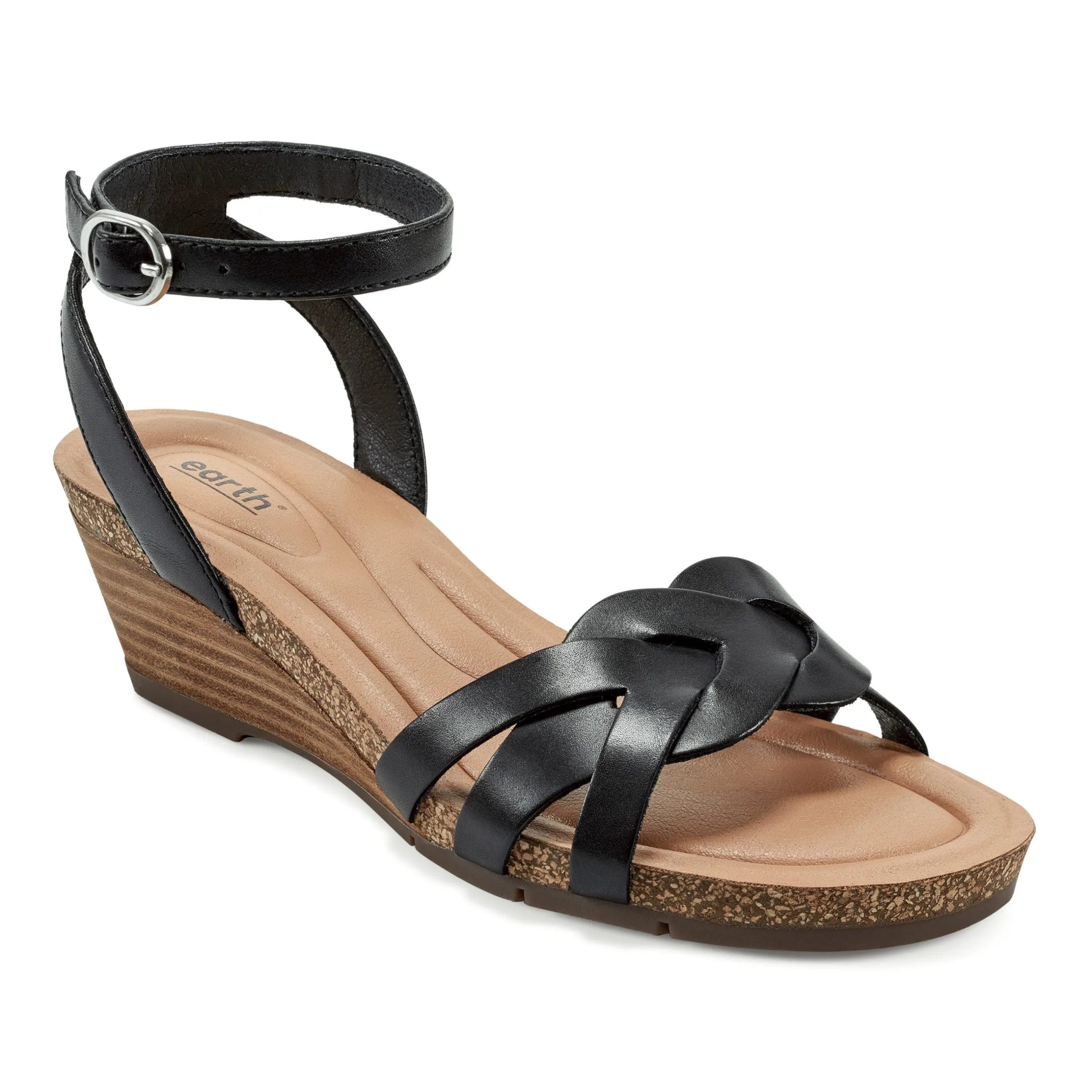 Herly Woven Strappy Stacked Heel Dress Sandals - Image 2