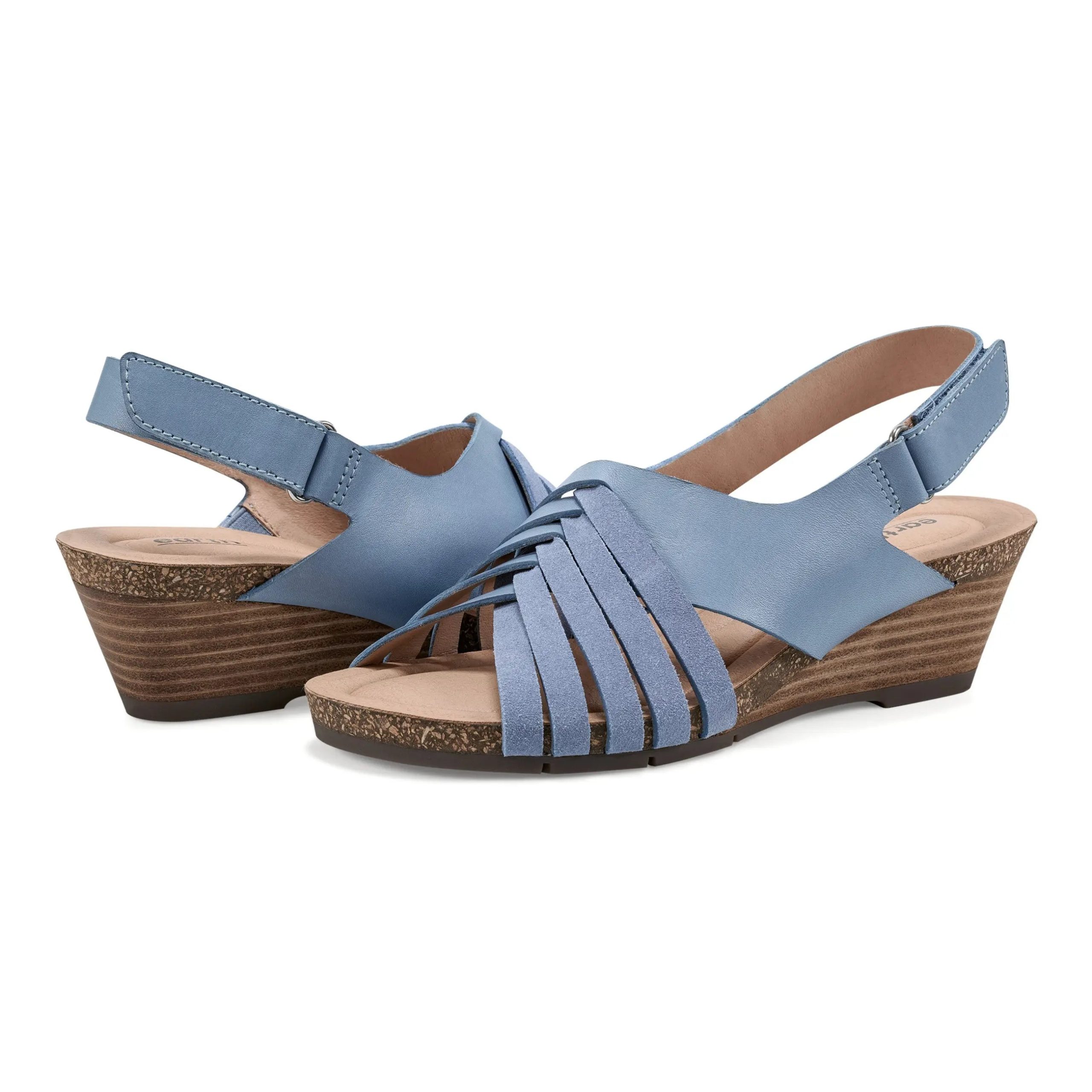 Hartie Round Toe Stacked Heel Dress Sandals - Image 8