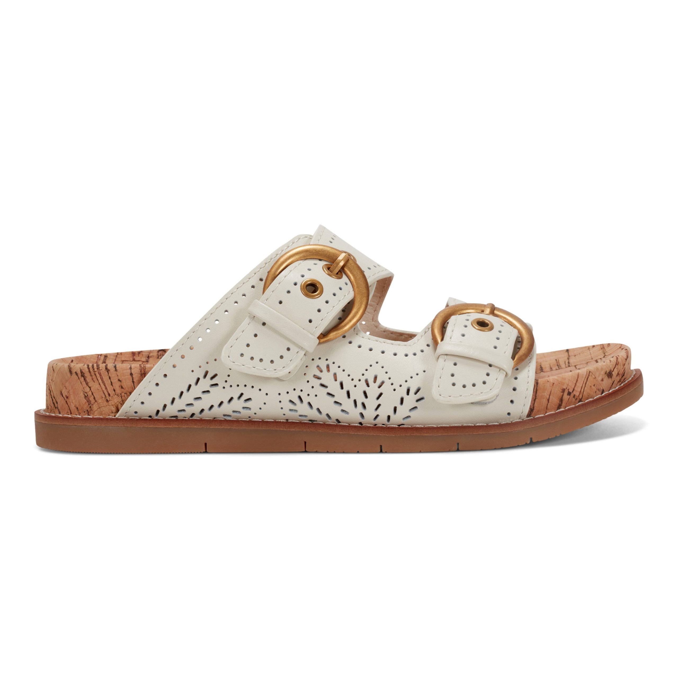 Francii Round Toe Casual Slip-on Flat Sandals