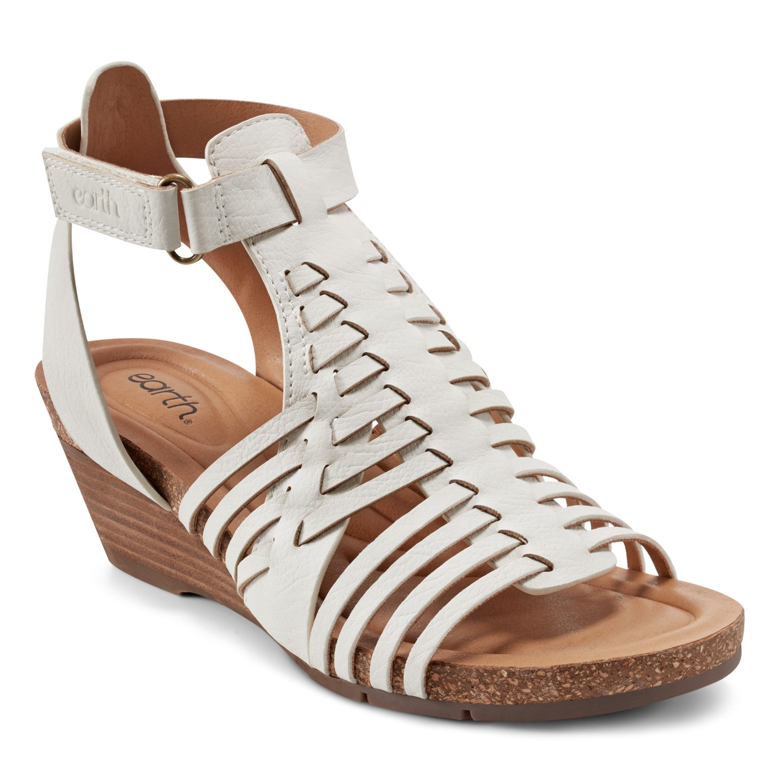 Hattie Round Toe Strappy Wedge Sandals - Image 2