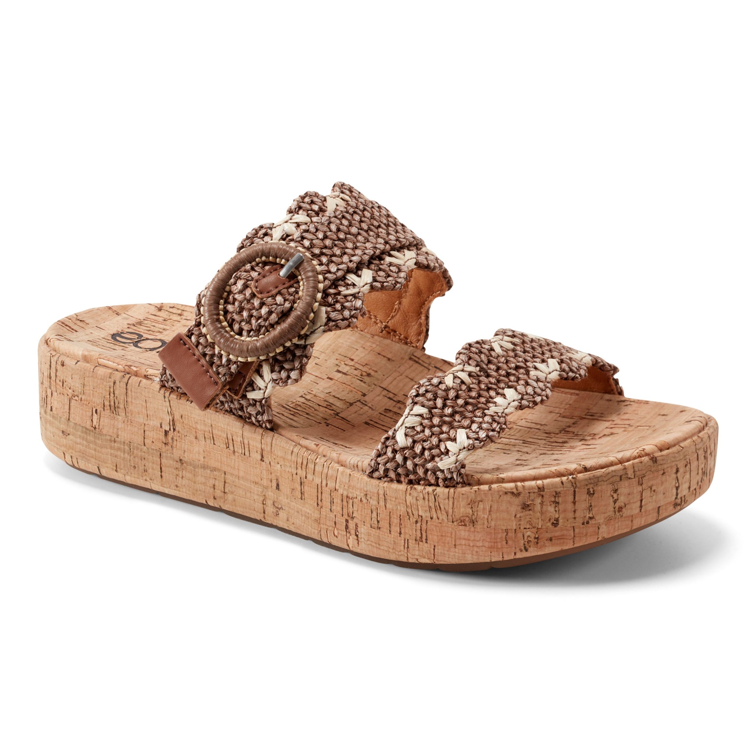Subtle Slip-on Casual Platform Wedge Sandals - Image 2