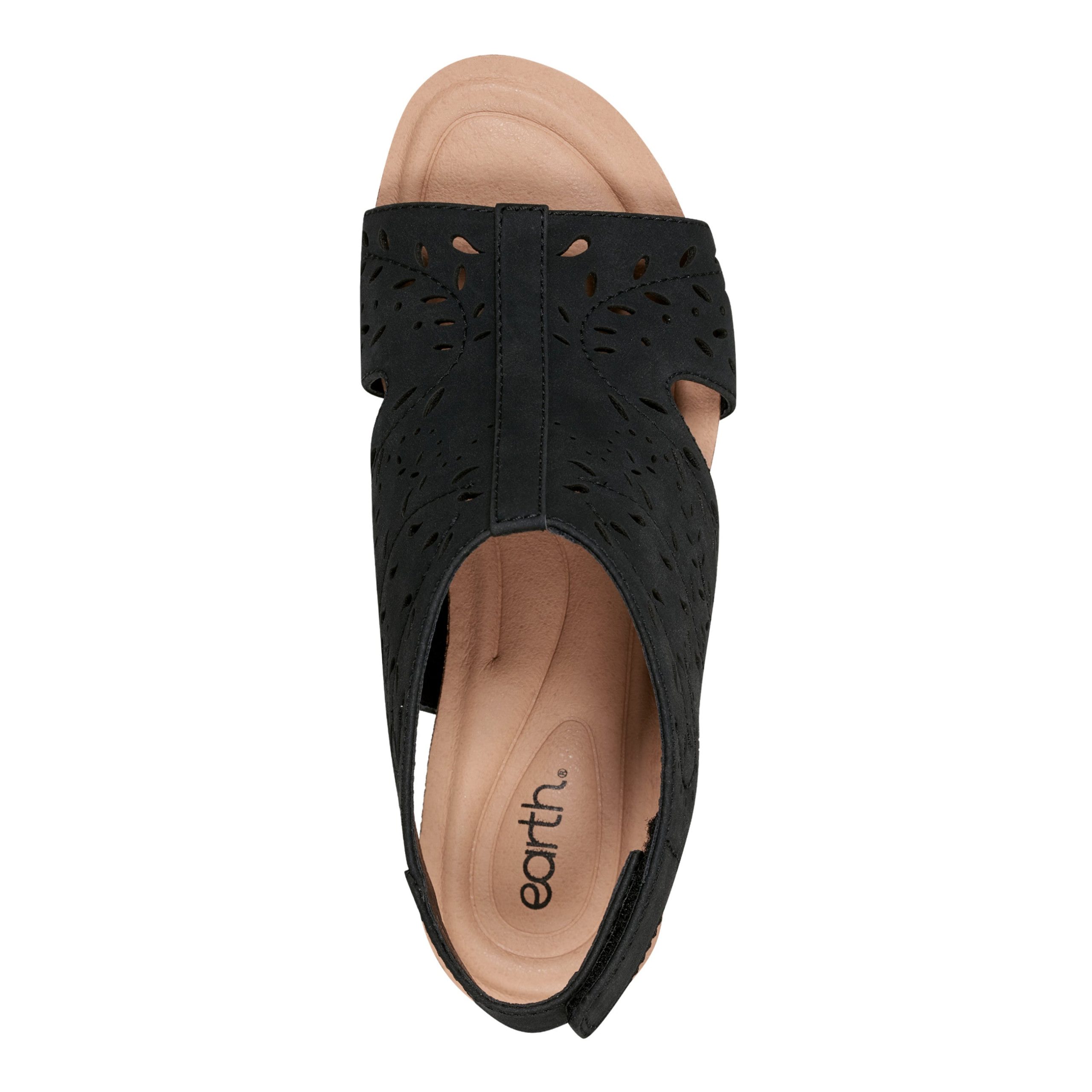 Halin Round Toe Casual Slingback Wedge Sandals - Image 5