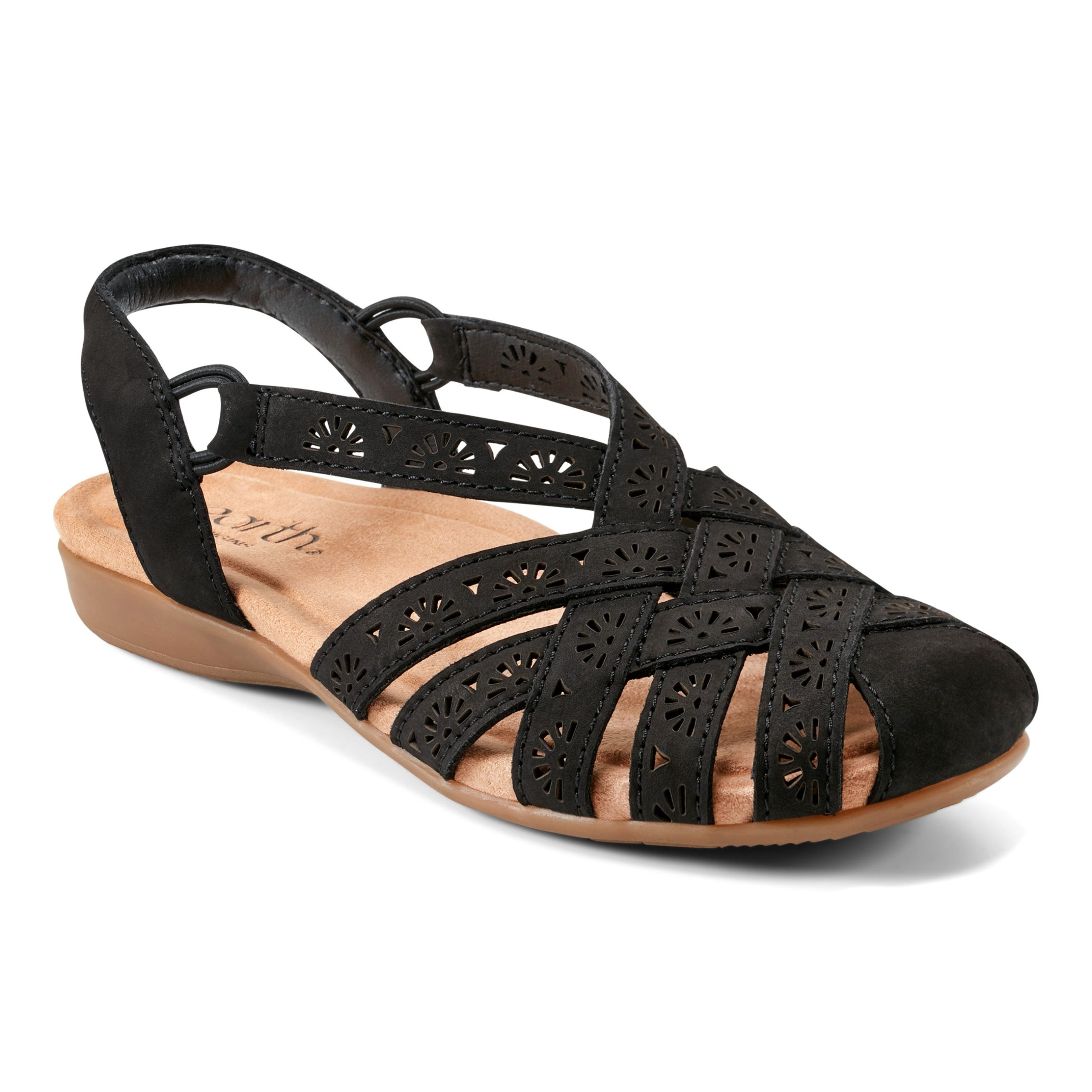 Briel Round Toe Casual Slingback Flat Sandals - Image 2