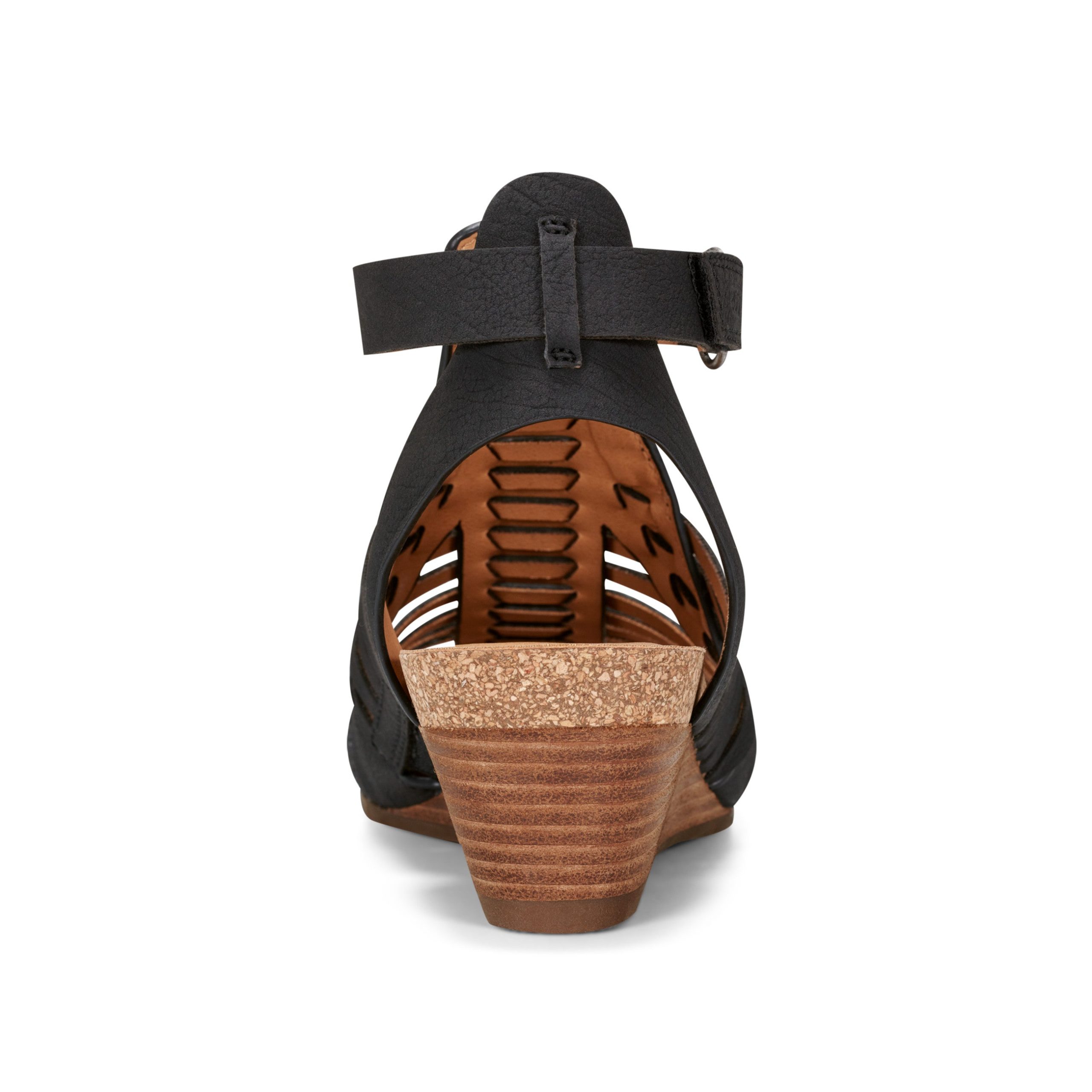 Hattie Round Toe Strappy Wedge Sandals - Image 4